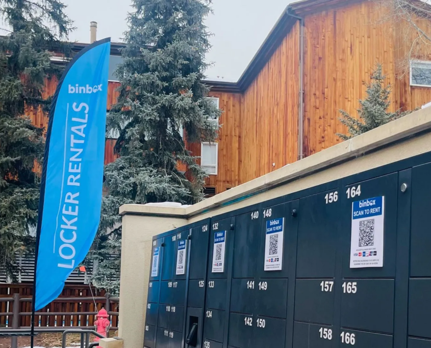 Binbox smart lockers Vail ski resort