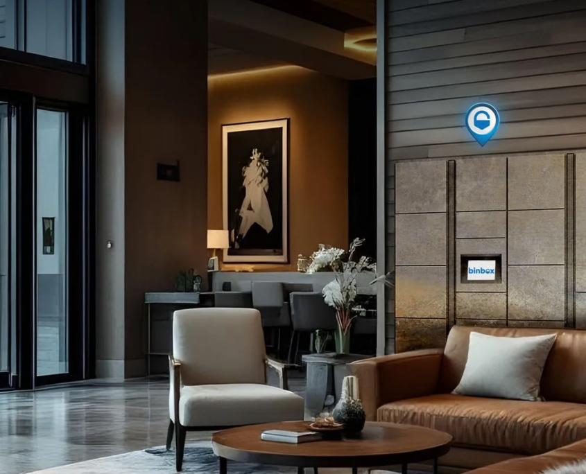 Vail+Hotel+Lobby Binbox smart lockers Vail ski resort